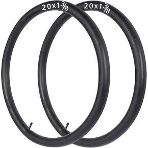 Libereco 2 Pack Bike Inner Tube 20/24/26x1-3/8 with 32mm AV Presta Valve High Airtightness Butyl Rubber Bike Replacement Tube for Retro Bike City Bike Road Bike Folding Bike