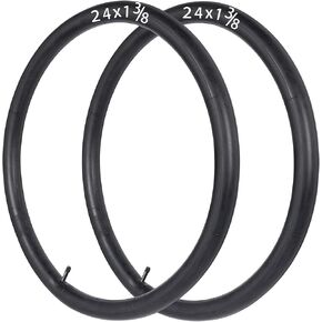 Libereco 2 Pack Bike Inner Tube 20/24/26x1-3/8 with 32mm AV Presta Valve High Airtightness Butyl Rubber Bike Replacement Tube for Retro Bike City Bike Road Bike Folding Bike