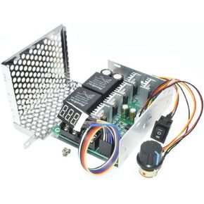 YXQ DC Motor Speed Controller 10V-55V 12V 24V 36V 40A Ajustable Digital Display Stepless Potentiometer with Forward-Brake-Reverse Switch
