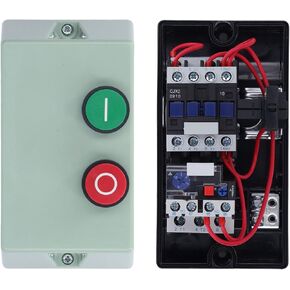 Magnetic Electric Motor Starter, IP55 Waterproof Single Phase 2.2KW 3HP 220 230V, 3 Phase Motor Starter, Motor Start Control Switch, for Air Compressors, Water Applications