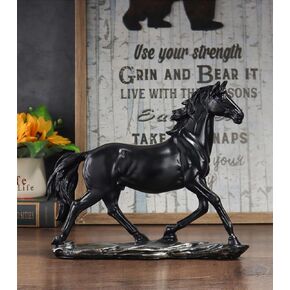 Horse Resin Statue,Home Animal Decor,Horse Art Figurine Decorative Sculpture,for Home Office Decoration Gift.