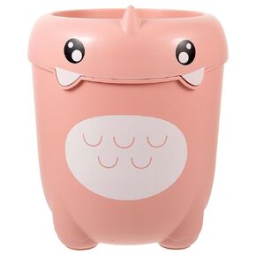 Beavorty Kawaii Room Decor Dinosaur Trash Can Cute Garbage Bin Animal Shape Rubbish Container Plastic Wastebakset for Kitchen Bedroom Bathroom Light Trash Cans