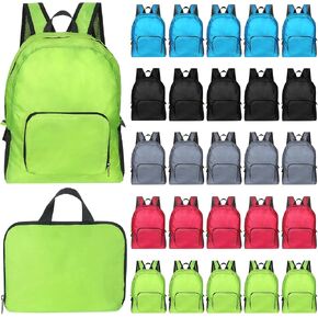 Zhehao 64 Pcs Foldable Lightweight Backpack 15.7 Classic Backpacks in Bulk Foldable Lightweight Backpacks Basic Assorted Colors Bags Bulk Colorful Classic Packbags for Outdoor Travel Supplies in Saudi Arabia