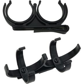 2pcs Golf Ball Holder 80x44mm Black Golf Ball Holders for Easy Attachment to Bag or Golf Cart