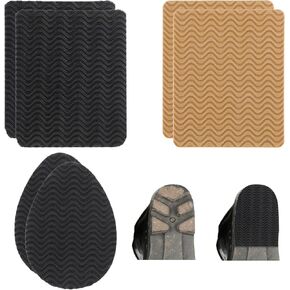 Shoe Heel Pads, 6 Pcs Non-Slip Sole Protectors Adhesive Stickers High Heels Shoe Grips Replacement Anti-Slip Shoe Heel Repair Kit for Womens High-Heels Shoes