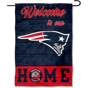 WinCraft New England Patriots Welcome Home Decorative Garden Flag Double Sided Banner