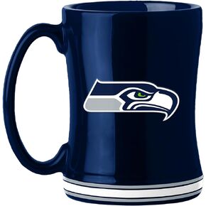 شعار العلامة التجارية سياتل سي هوكس 14oz. كوب الإغاثة in Kuwait