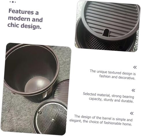 LIFKOME Tea Dregs Drainage Bucket Waste Basket for Office Desk Garbage Can Bins with Lids Rubbish Container Tea Dregs Trash Can Tea Dregs Bucket Household Cleaning Tool Trash Can with Lid in Saudi Arabia