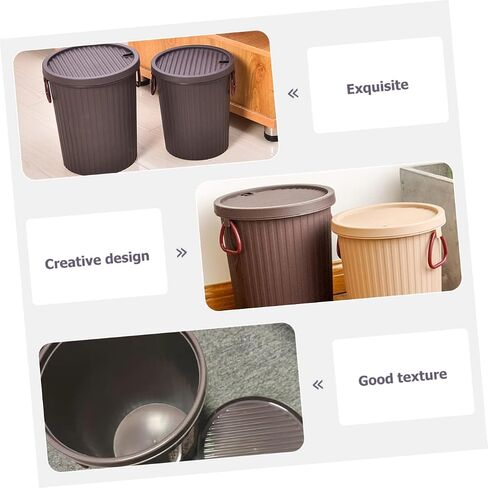 LIFKOME Tea Dregs Drainage Bucket Waste Basket for Office Desk Garbage Can Bins with Lids Rubbish Container Tea Dregs Trash Can Tea Dregs Bucket Household Cleaning Tool Trash Can with Lid in Saudi Arabia