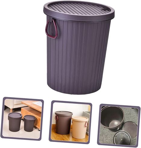 LIFKOME Tea Dregs Drainage Bucket Waste Basket for Office Desk Garbage Can Bins with Lids Rubbish Container Tea Dregs Trash Can Tea Dregs Bucket Household Cleaning Tool Trash Can with Lid in Saudi Arabia