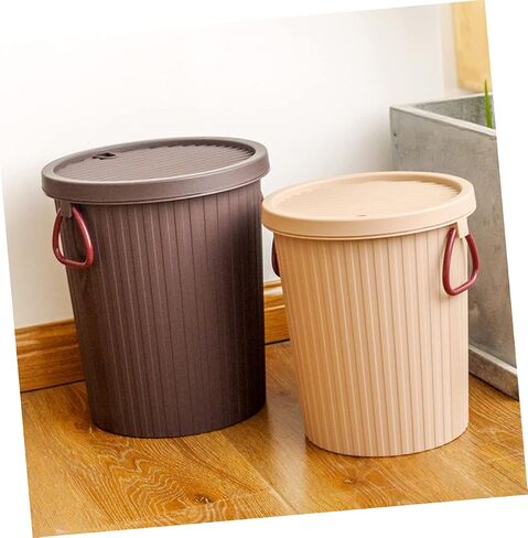 LIFKOME Tea Dregs Drainage Bucket Waste Basket for Office Desk Garbage Can Bins with Lids Rubbish Container Tea Dregs Trash Can Tea Dregs Bucket Household Cleaning Tool Trash Can with Lid in Saudi Arabia