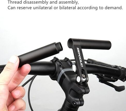 ESUPPORT Bike Headset Handlebar Extender for Holding Bicycle Speedometer GPS Phone Mount Holder Lightweight(Black) in Kuwait