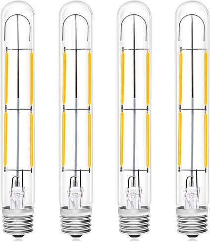 مصابيح إضاءة شفافة بعلامة خروج LED T6.5 من Bonlux، 2 وات E17 قاعدة متوسطة T6.5 لمبة أجهزة LED (مكافئة 20 وات) لفريزر الثلاجة، ضوء النهار 6000 ك (4 عبوات) in Kuwait