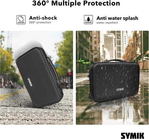 SYMIK S310-X Carrying Case for Insta360 X3 /ONE X2 Action Camera, With Padded Separator; Fits Invisible Selfie Stick, Bullet Time Handle/Tripod, Fast Charge Hub, Batteries, Tablet, Other Accessories in Kuwait