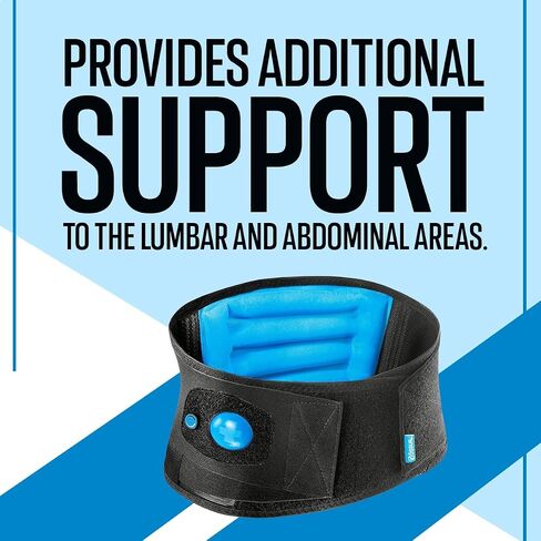 Össur Formfit دعم الهواء للظهر - دعامة قطنية متقدمة لتخفيف الألم وتصحيح الوضعية وصحة العمود الفقري مع وسادة هوائية مريحة (كبير جدًا) in Saudi Arabia
