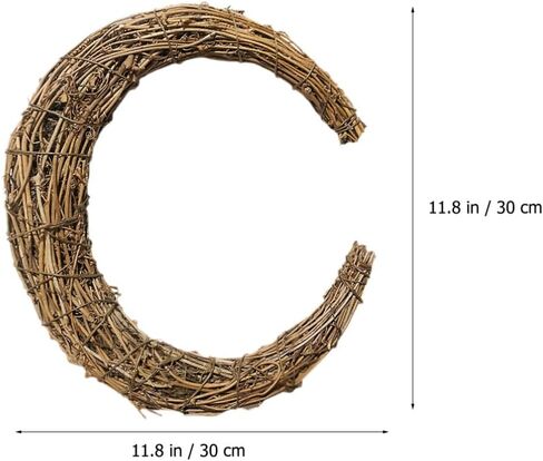 2 قطعة Smilax Glabra الروطان الروطان القمر على شكل إكليل الأطواق لتقوم بها بنفسك مواد جارلاند على شكل قمر إكليل الروطان إطار إكليل الروطان لتقوم بها بنفسك إكليل الروطان على شكل قمر إكليل الروطان الإطار in Saudi Arabia