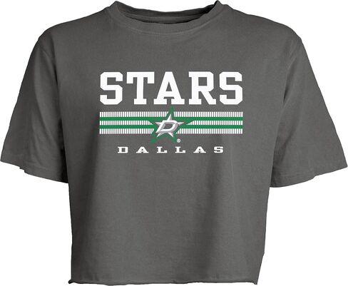 Blue 84 Women's NHL Officially Licensed Crop Top T-Shirt Ringspun Team Color in Saudi Arabia