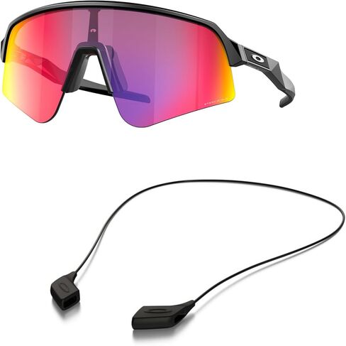 Oakley OO9465 Sunglasses Bundle: OO 9465 946501 Sutro Lite Sweep Matte Black P and Large Black leash Accessory kit in Saudi Arabia