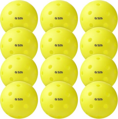 A11N SPORTS S26 Indoor Pickleballs- Consistent Bounce, Easy to Control and Durable Application - USAPA Approved - Ideal for All Ages - Available in Blue and Yellow in Saudi Arabia