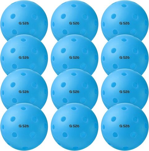 A11N SPORTS S26 Indoor Pickleballs- Consistent Bounce, Easy to Control and Durable Application - USAPA Approved - Ideal for All Ages - Available in Blue and Yellow in Saudi Arabia