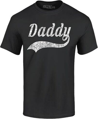 Daddy Distressed Classic Baseball Style T-Shirt Dad Shirts in Kuwait