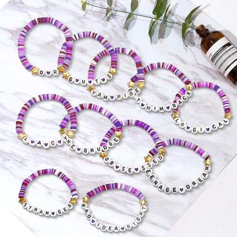 8 PCS Olivia Rodrigo Bracelets Olivia Rodrigo Merch Olivia Rodrigo Friendship Bracelets Olivia Rrodrigo Bracelets Olivia Rodrigo Bracelets Gifts for Fan in Saudi Arabia