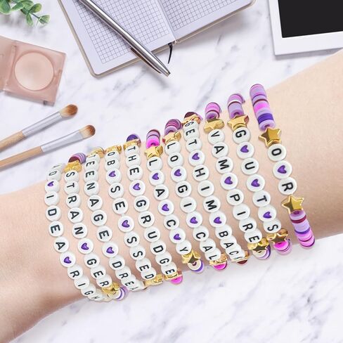 8 PCS Olivia Rodrigo Bracelets Olivia Rodrigo Merch Olivia Rodrigo Friendship Bracelets Olivia Rrodrigo Bracelets Olivia Rodrigo Bracelets Gifts for Fan in Saudi Arabia