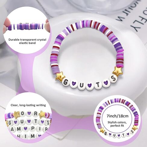 8 PCS Olivia Rodrigo Bracelets Olivia Rodrigo Merch Olivia Rodrigo Friendship Bracelets Olivia Rrodrigo Bracelets Olivia Rodrigo Bracelets Gifts for Fan in Saudi Arabia