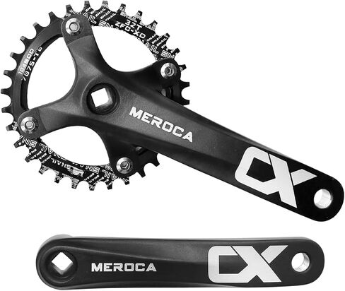 170mm Cranksets Bicycle Crank Set with 104BCD 36T Round/Oval Chainring Mountain Bike Single Speed Square Taper Crankset Replacement for Shimano SRAM FSA in Saudi Arabia