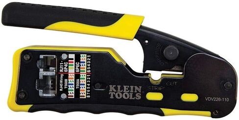 Klein Tools VDV826-702 قابس بيانات معياري للتمرير، RJ45 CAT5E، مطلي بالذهب، موصلات المرور 50 حزمة in Saudi Arabia