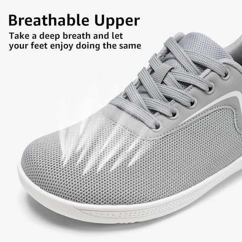 حذاء STQ النسائي البسيط حافي القدمين بمقدمة عريضة وصندوق تجريبي للجري والمشي | نعل صفر قطرة | حذاء رياضي عصري واسع العرض in Kuwait