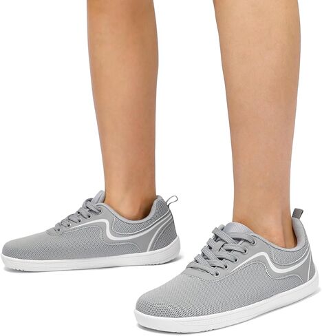 حذاء STQ النسائي البسيط حافي القدمين بمقدمة عريضة وصندوق تجريبي للجري والمشي | نعل صفر قطرة | حذاء رياضي عصري واسع العرض in Kuwait