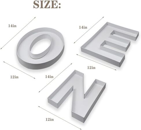 14" Cardboard Letter Shaped Mache Decorative Strawberries Fillable Chocolate Candy Cupcakes Box for Baby Shower (BABY) in Kuwait
