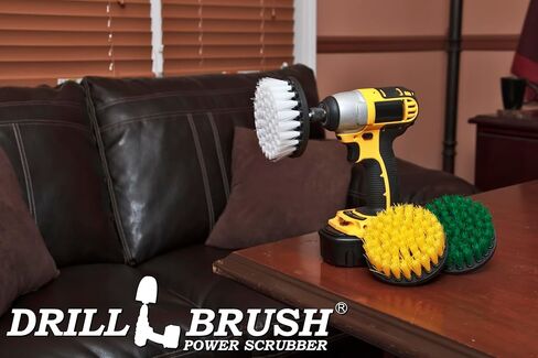 Cleaning Supplies - Drill Brush - Soft, Medium, Stiff Scrub Brush Variety Kit - Leather - Mirror - Glass Cleaner - Bathroom Accessories - Shower Cleaner - Tub - Bath Mat - Outdoor - Garden Statues in Saudi Arabia