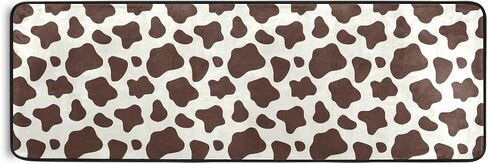 OREZI Leopard Print Cheetah Pattern Runner Rug Non Slip Hallway Entry Carpet Kitchen Rug for Home Dining Living Room Bedroom 72'' X 24'',Machine Washable, Brown in Saudi Arabia