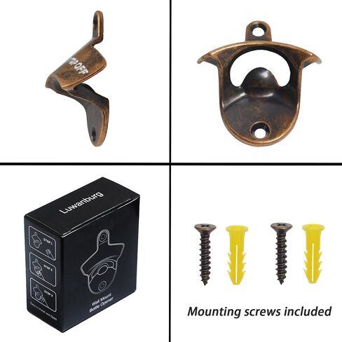 Black Bottle Opener Wall Mounted Beer Cap Opener, Stainless Soda Bottle Top Opener Post Mounted for Cooler Cart in Saudi Arabia