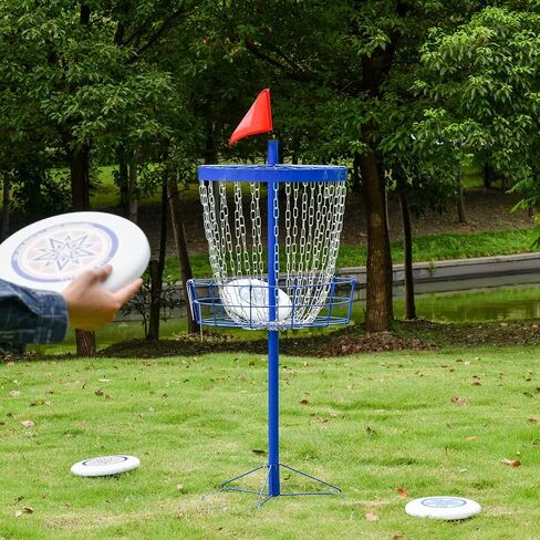 Soozier Portable Disc Golf Basket Target with 24-Chain, Travel Bag in Saudi Arabia