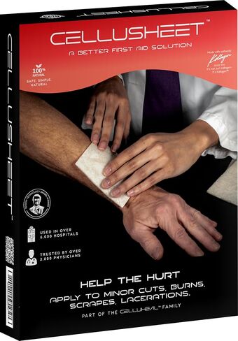 Cellusheet Wound Care Collagen Dressing - 5 Pack 2x2 Inch (2x2 Inch Sheet) in Saudi Arabia