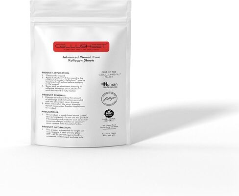 Cellusheet Wound Care Collagen Dressing - 5 Pack 2x2 Inch (2x2 Inch Sheet) in Saudi Arabia