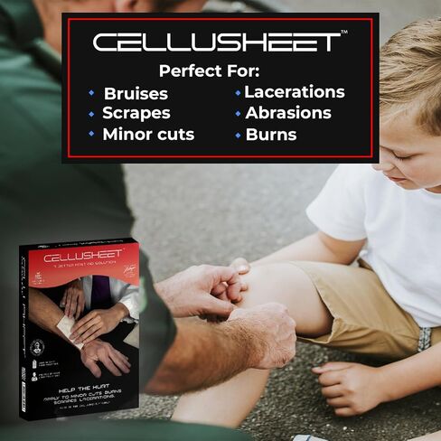 Cellusheet Wound Care Collagen Dressing - 5 Pack 2x2 Inch (2x2 Inch Sheet) in Saudi Arabia