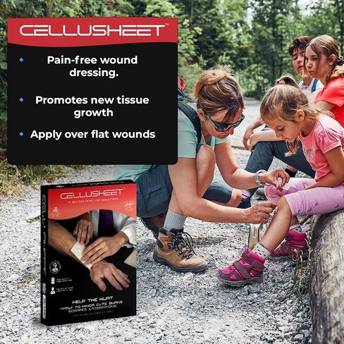 Cellusheet Wound Care Collagen Dressing - 5 Pack 2x2 Inch (2x2 Inch Sheet) in Saudi Arabia