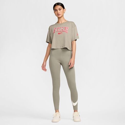 بنطال ضيق عالي الخصر للنساء من Nike - ملابس رياضية كلاسيكية، جيشي/شراعي فاتح، XS-XXL، X-Large in Saudi Arabia