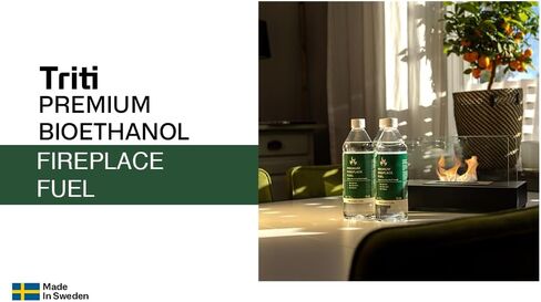1 Liter Premium Bioethanol Fuel for Tabletop Fire Pit, Alcohol Stove, Indoor/Outdoor Fireplace, Portable Smokeless Fire Pit, Fireplace Heater for Indoor Use, Denatured Alcohol Liter Size in Saudi Arabia