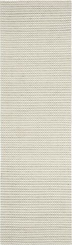 سجادة SAFAVIEH Natura Collection عداء - 2'3" x 18'، فضي وعاجي، صوف مصنوع يدويًا، مثالي للمناطق ذات حركة المرور العالية في غرفة المعيشة وغرفة النوم (NAT801G) in Saudi Arabia