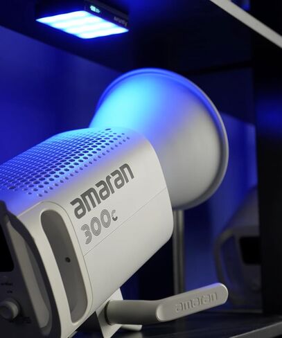 Aputure Amaran 300c Photography Lighting, 300W Full Color RGBWW, Bowens Mount Continuous LED Video Lighting, 26,580 lux @ 1m APP Control, CCT 2,500K-7,500K, Gray in Kuwait
