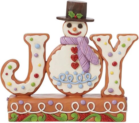 Enesco Jim Shore Heartwood Creek Gingerbread Christmas Baked with Joy Figurine- Stone Resin Hand Painted Crafted Collectible Figurines Christmas Home Decor Statue, 6 Inch in Saudi Arabia