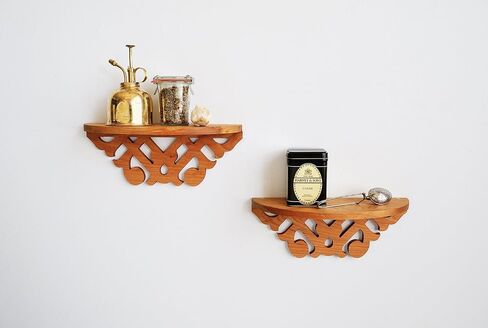 Jonathan Alden Floating Shelf in Solid Cherry, Porter Design in Saudi Arabia