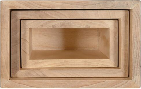 Kate and Laurel Domio Mid-Century Pocket Wall Organizer, Set of 2, Walnut Brown, Wood Office Organizer for Wall in Saudi Arabia