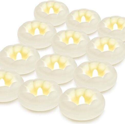 12Pack Flameless Led Floating Candles, 3" Plastic Battery Operated Flickering Waterproof Tealights for Cylinder Vases, Centerpieces at Wedding, Party, Pool, Holiday (Warm White) in Saudi Arabia
