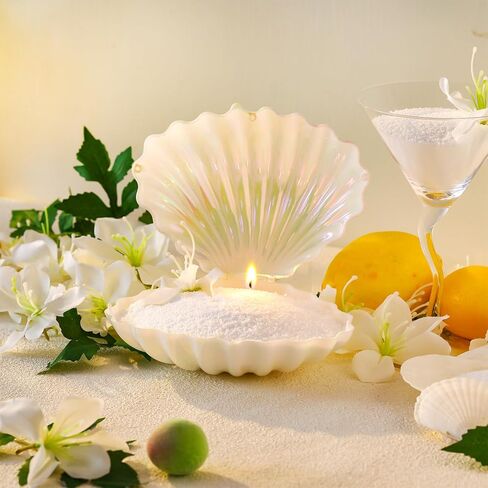 2.2 lb Pearled Sand Wax Candle Customized Powder Candle Making Sand Candles Kit Palm Wax Pearls Natural Non Toxic Refillable Wax Sand with Wicks for DIY Pearled Candle Making(Christmas Fir) in Kuwait